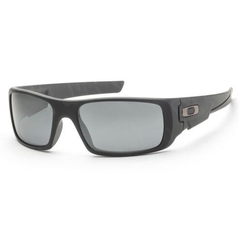 Oakley Men`s Polarized OO9239-31 Crankshaft 60mm Shadow Camo Sunglasses - Frame: Black, Lens: Gray, Other Frame: