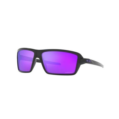OO9129-08 Mens Oakley Cables Sunglasses - Frame: Black Ink, Lens: Prizm Violet
