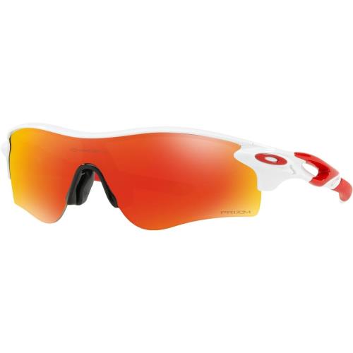 Oakley Sunglasses Radarlock Path A Polished White w Prizm Ruby OO9206-4638 - Frame: White, Lens: Prizm Red