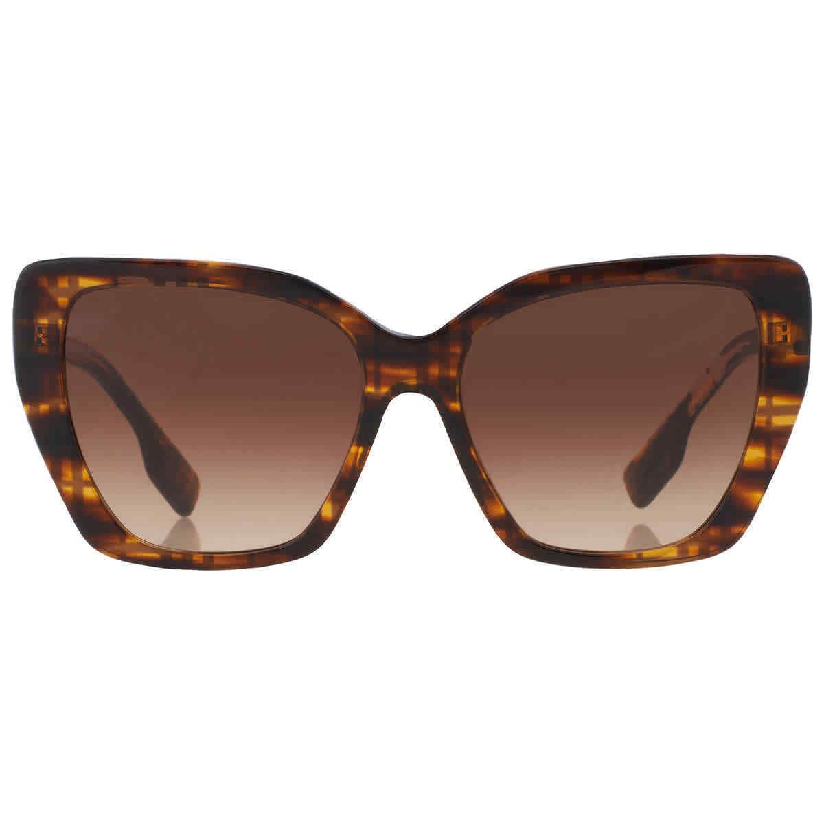 Burberry Tamsin Brown Gradient Butterfly Ladies Sunglasses BE4366 398113 55