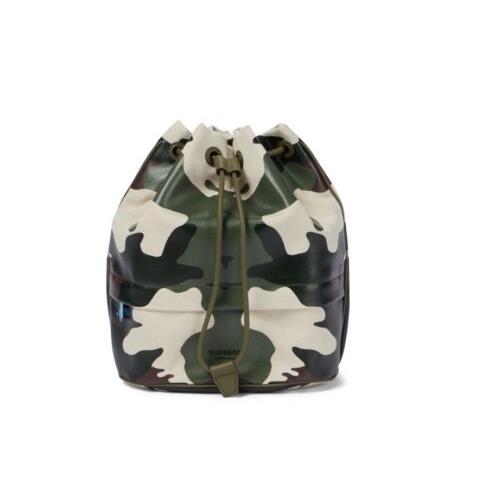 Burberry Women`s Phoebe Cotton Leather Camouflage Pouch Bag