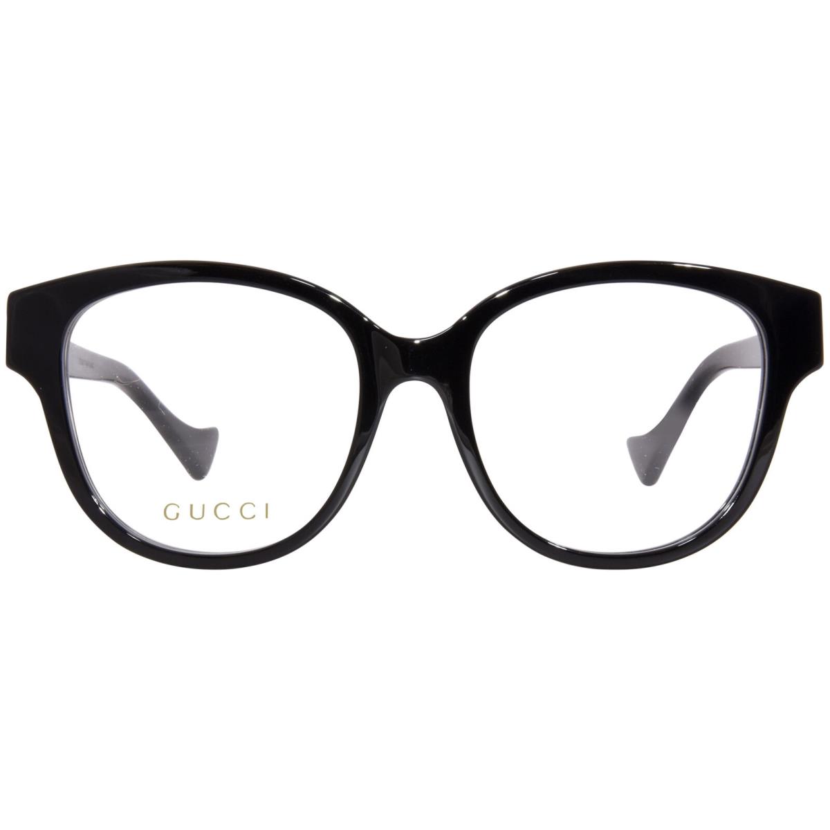 Gucci GG1260OA 001 Eyeglasses Women`s Black Full Rim Square Shape 52mm