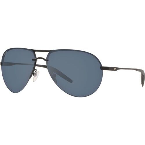 6S6006-01 Mens Costa Helo Polarized Sunglasses - Frame: Black, Lens: Gray