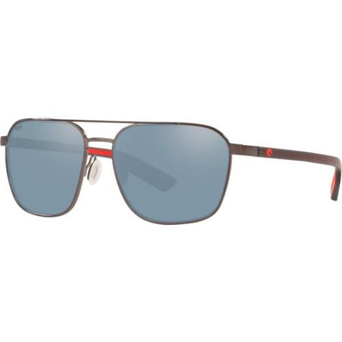 6S4003-20 Mens Costa Wader Polarized Sunglasses - Gray Frame, Gray Lens