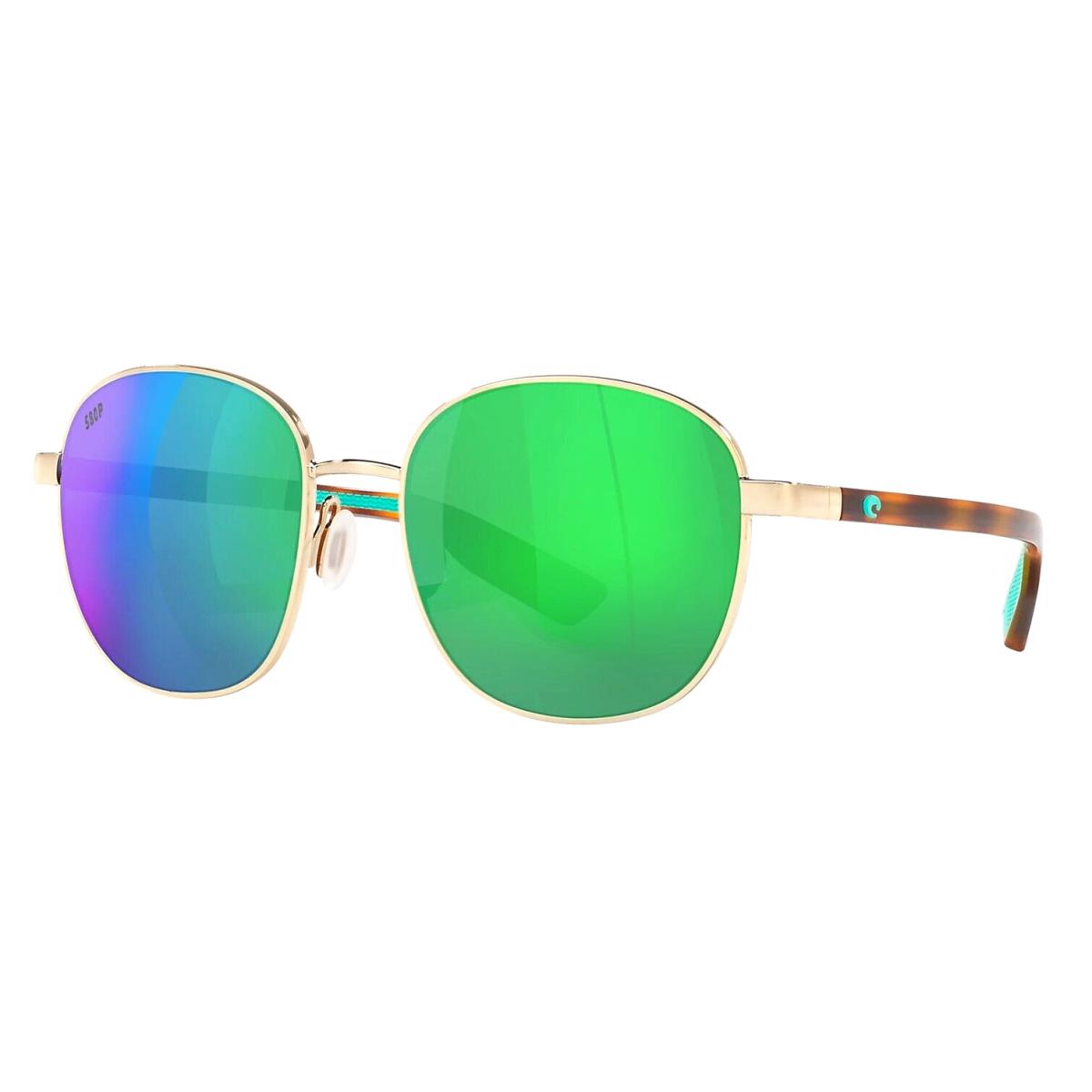 Costa Del Mar Egret Polarized Sunglasses Shiny Gold / 580P Green Mirror Lens