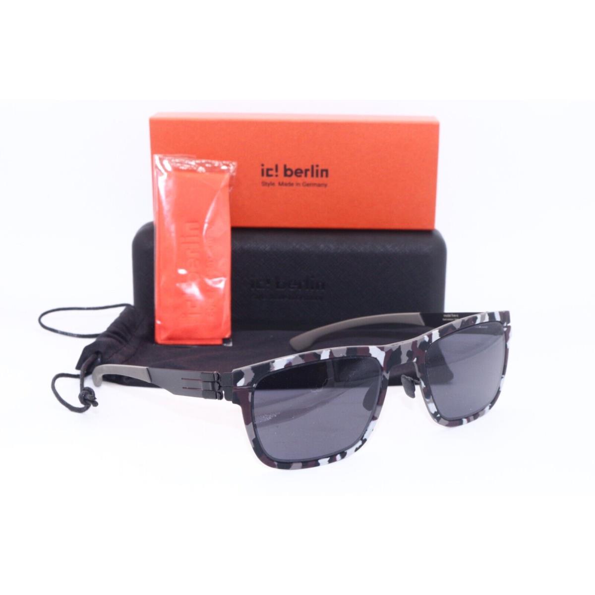 IC Berlin Five-o Black Terrazzo Black Frames Sunglasses 52-23