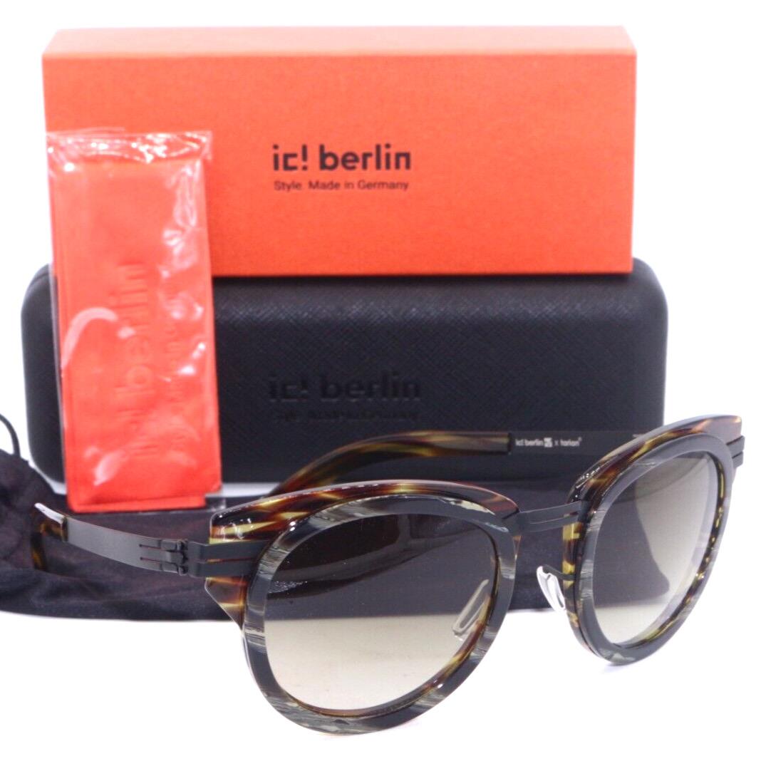 IC Berlin Vegetarian 1 Black/brown Gradient Lens Sunglasses 49-24