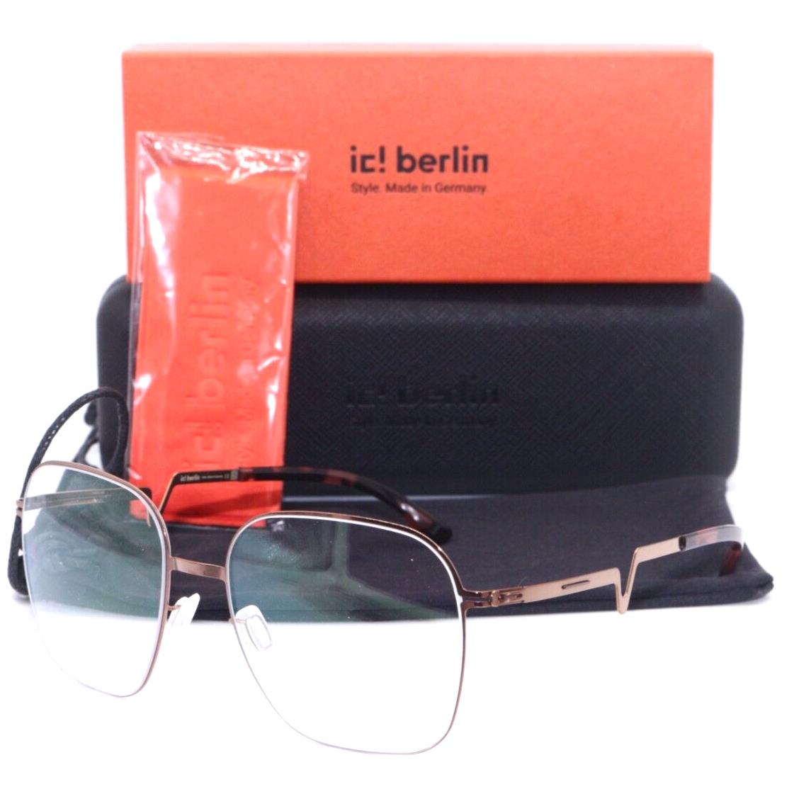 IC Berlin Hedy Shiny Copper Havana Designer Eyeglasses 50-13