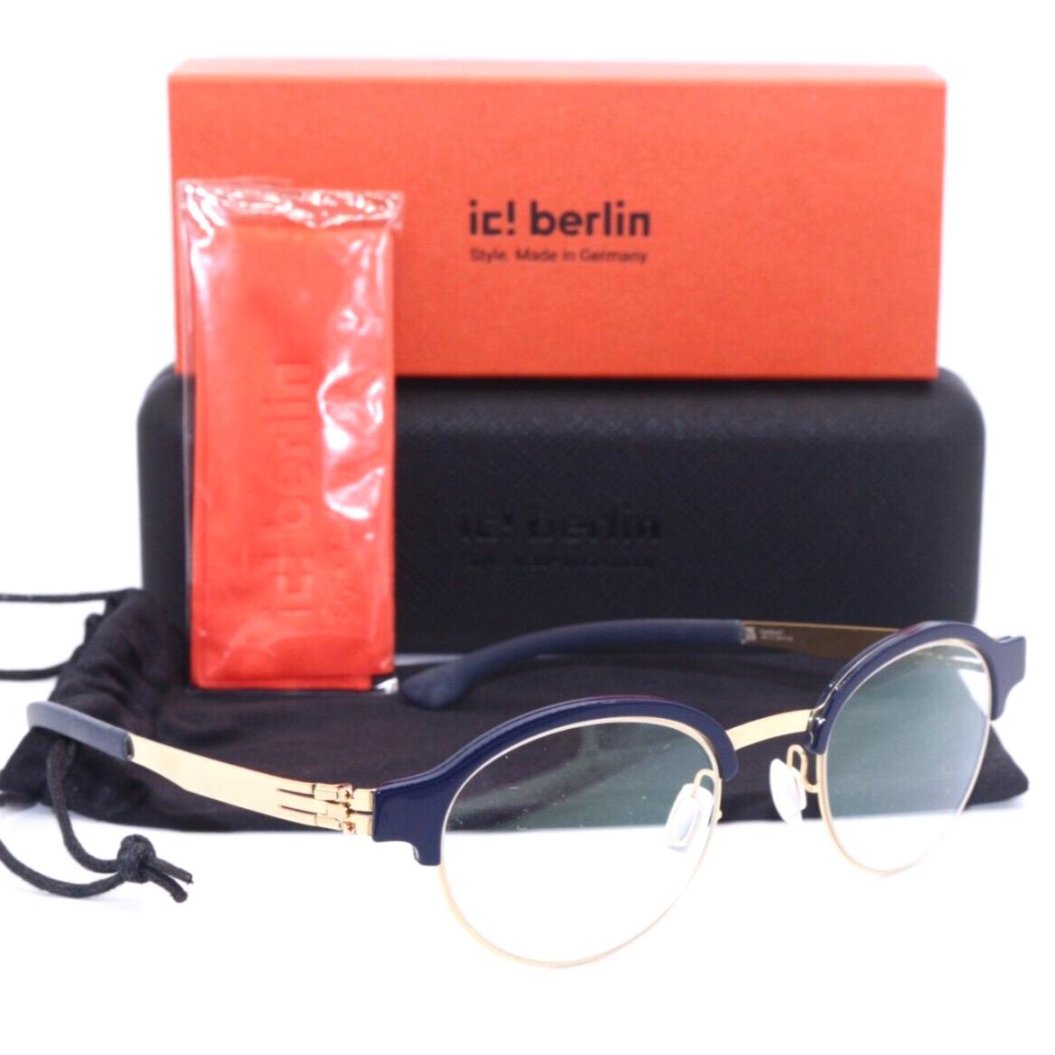 IC Berlin Haru True Blue HD Sun Gold Designer Eyeglasses 46-22