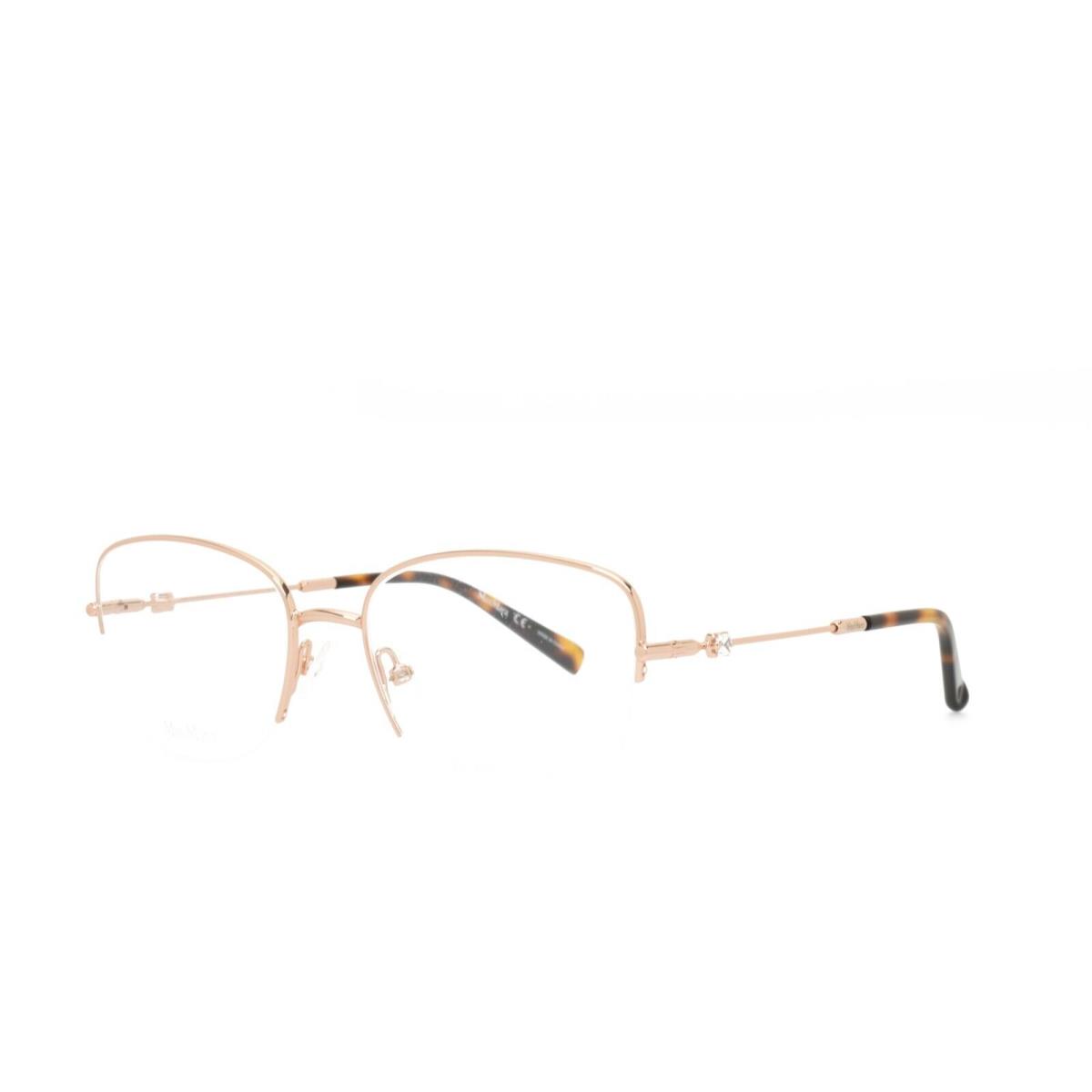 Max Mara 1417 Ddb 53-18-140 Gold Eyeglasses