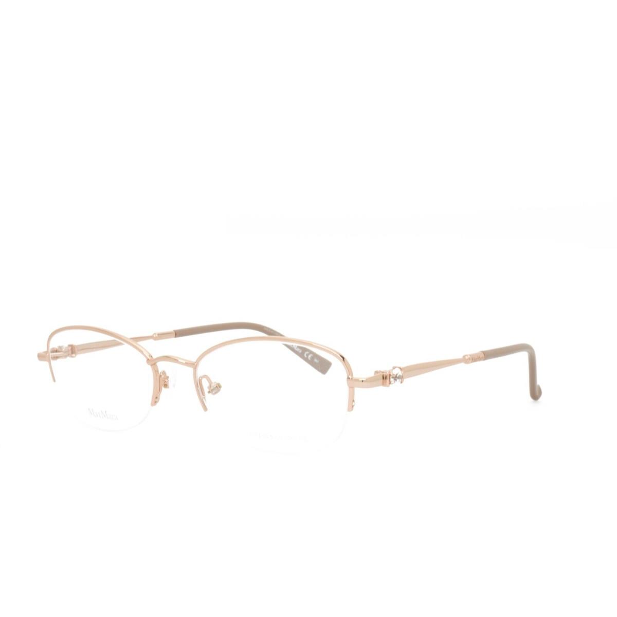 Max Mara 1382 Ddb 52-18-140 Gold Taupe Eyeglasses