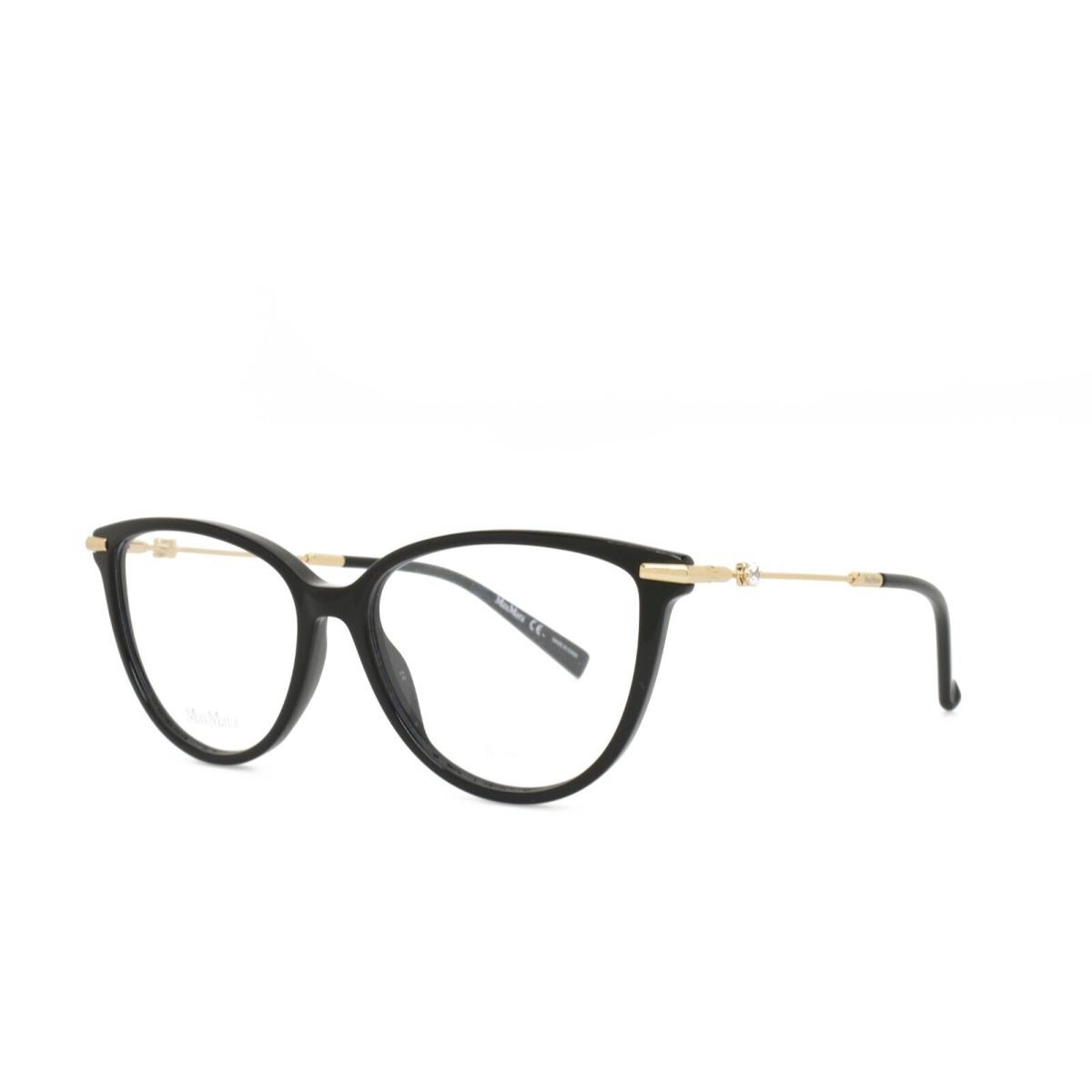 Max Mara 1413 807 53-15-140 Black Gold Eyeglasses