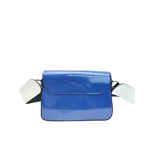 Max Mara Women`s Blu Sorriso Magnetic Closure Shoulder Bag