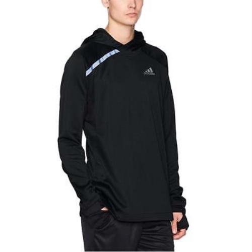 Adidas Men`s Basketball Essentials Shooter Shirt Long Sleeve Pullover Hoodie