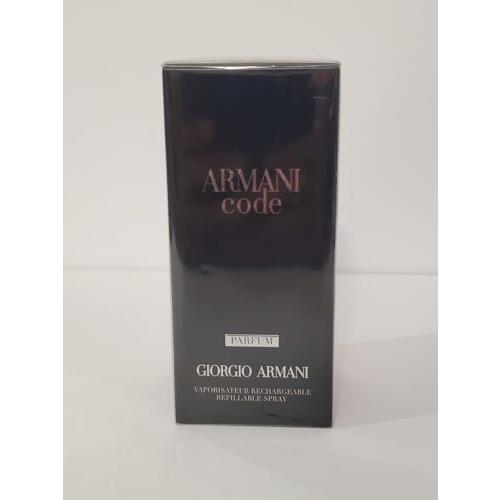 2022 Release Armani Code Homme Parfum by Giorgio Armani 2.5oz/75ml