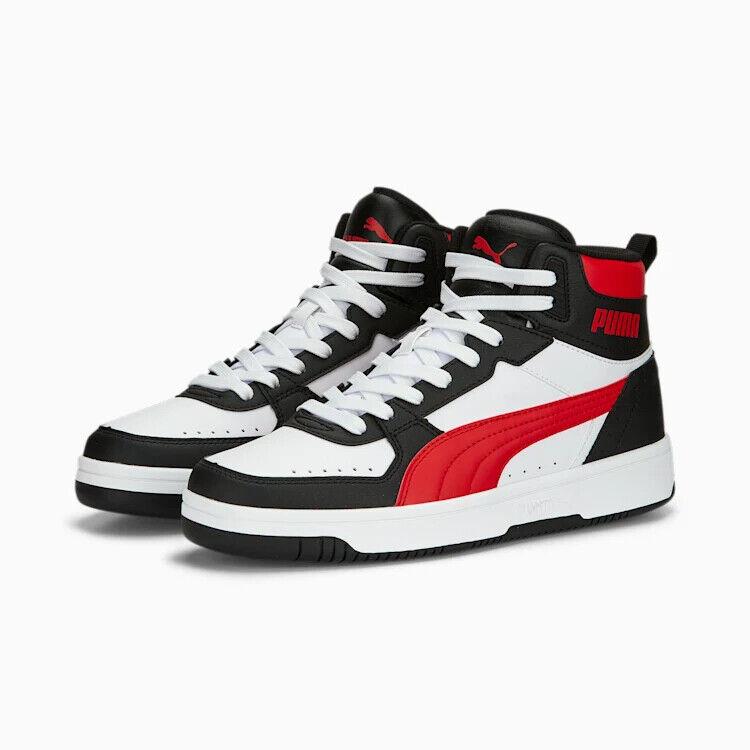 Puma Rebound Joy Men`s Sneakers Athletic Shoes Sz US 9.5 10 White 374765-22