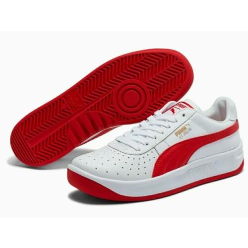 Puma Gv Special+ White/ribbon Red 366613-07 Men`s Casual Shoes
