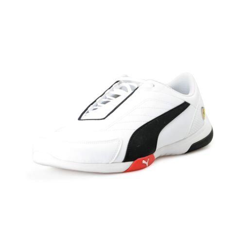 Puma X Scuderia Ferrari SF Kart Cat Iii Black White Leather Sneakers Shoes