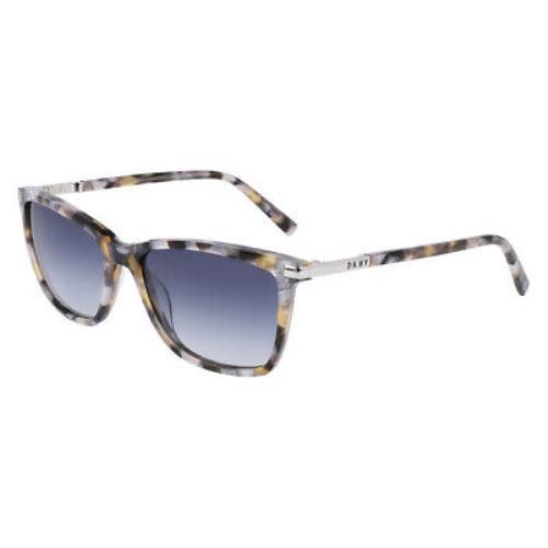 Dkny DK539S Sunglasses Women Tortoise/pearlized Blue Square 55mm