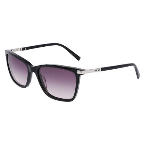 Dkny DK539S Sunglasses Women Black Square 55mm