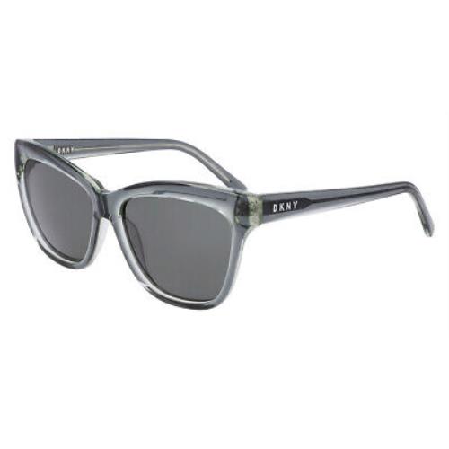 Dkny DK543S Sunglasses Women Sage Laminate Cat Eye 55mm