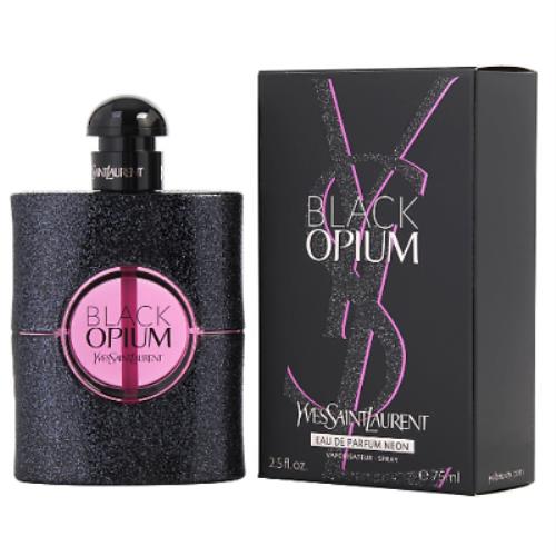 Black Opium Neon Yves Saint Laurent Ysl 2.5 oz Edp Perfume For Women