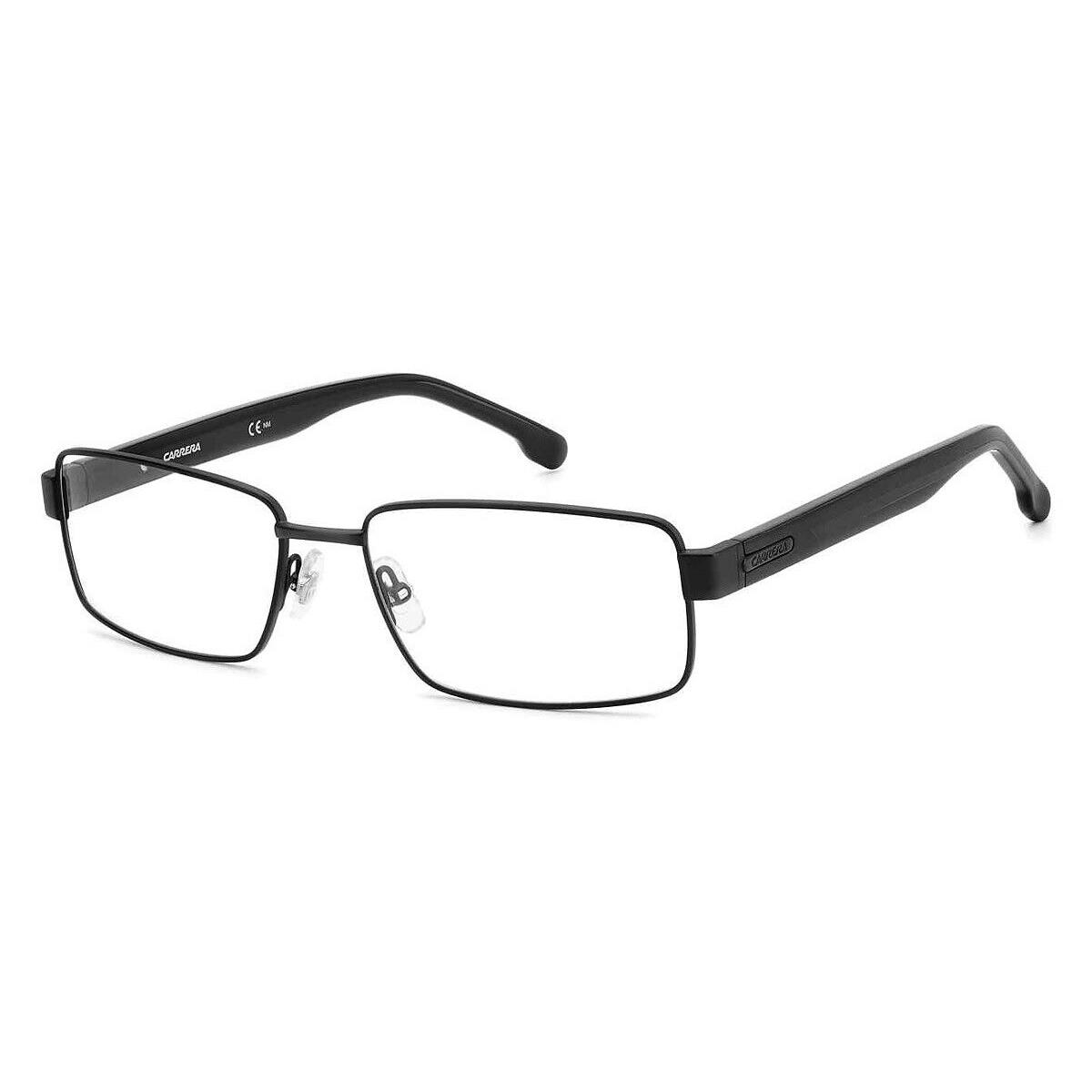 Carrera 8887 Eyeglasses Men Matte Black Rectangle 57mm