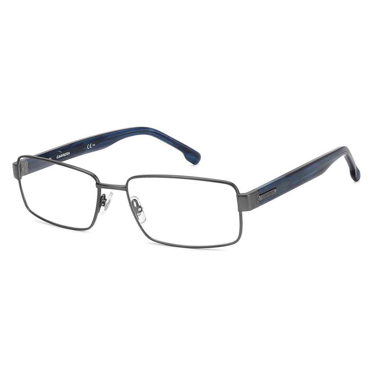 Carrera 8887 Eyeglasses Men Matte Dark Ruthenium Rectangle 57