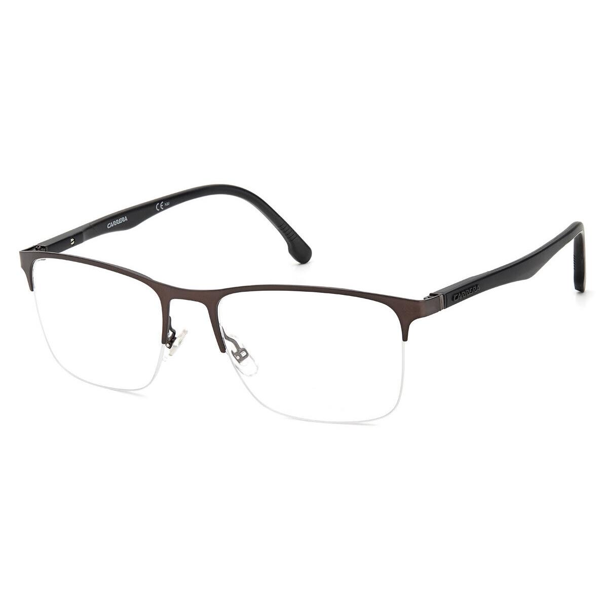 Carrera 8861 Eyeglasses Men Brown Rectangle 56mm