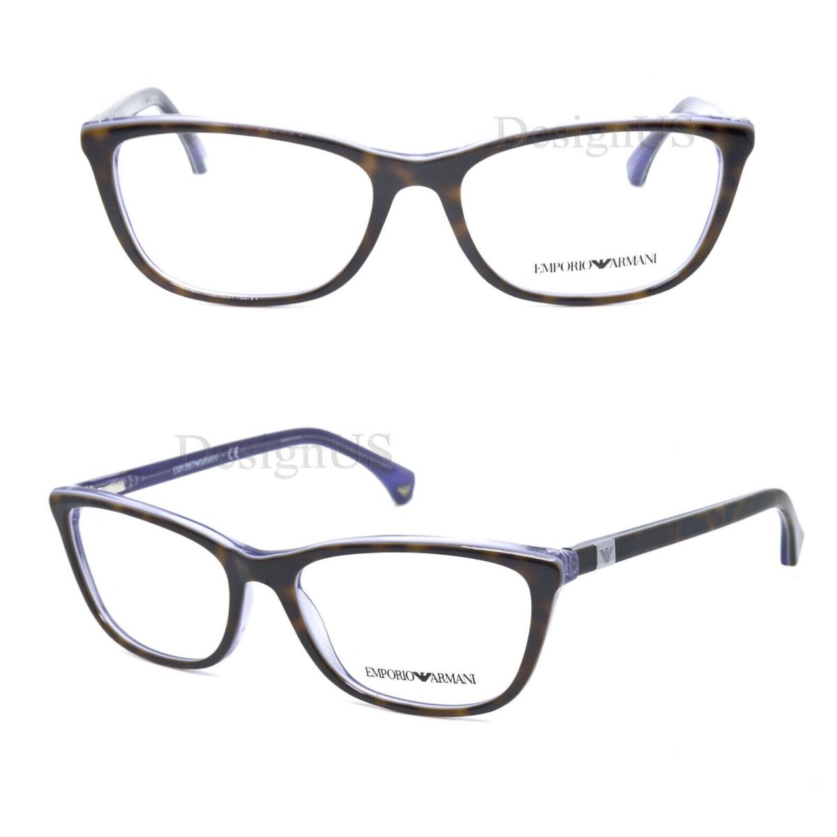 Emporio Armani EA 3052 5353 Havana Lilac 54/16/140 Eyeglasses