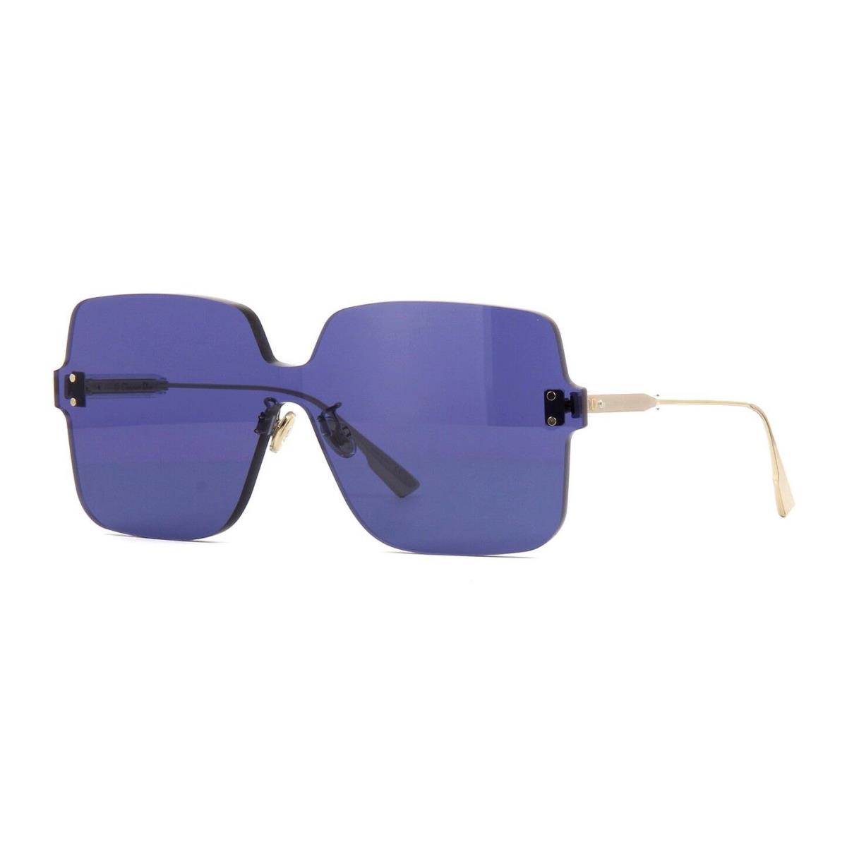 Christian Dior Color Quake 1 Gold/blue Pjp/ku Sunglasses