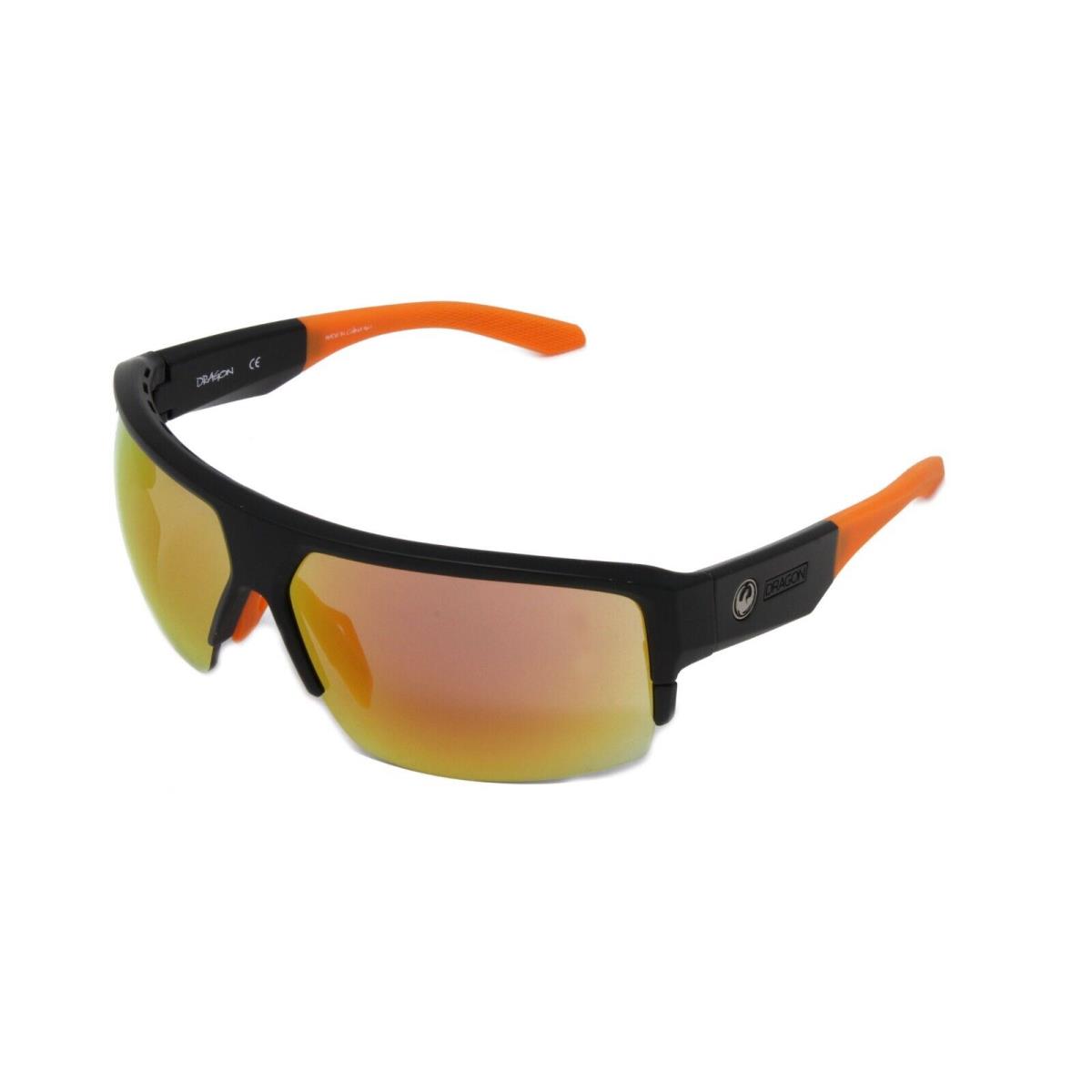 Dragon Alliance Sunglasses Ridge Xll 022 Performance Matte Black Orange 72mm - Black Frame, Orange Lens