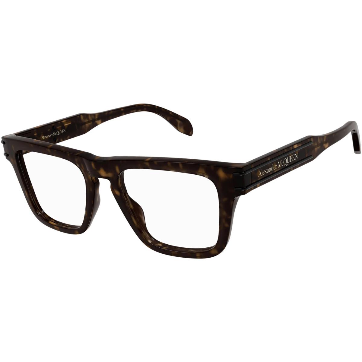 Alexander Mcqueen Eyeglasses AM0400O 002 Havana Full Rim Frames 52MM Rx-able