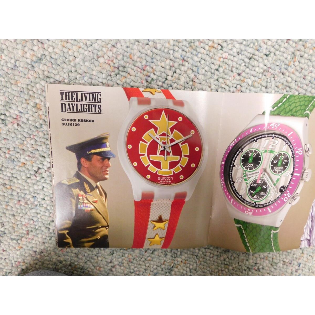 Swatch James Bond 007 Villains 2008 Collection Georgi Koskov Daylights Watch