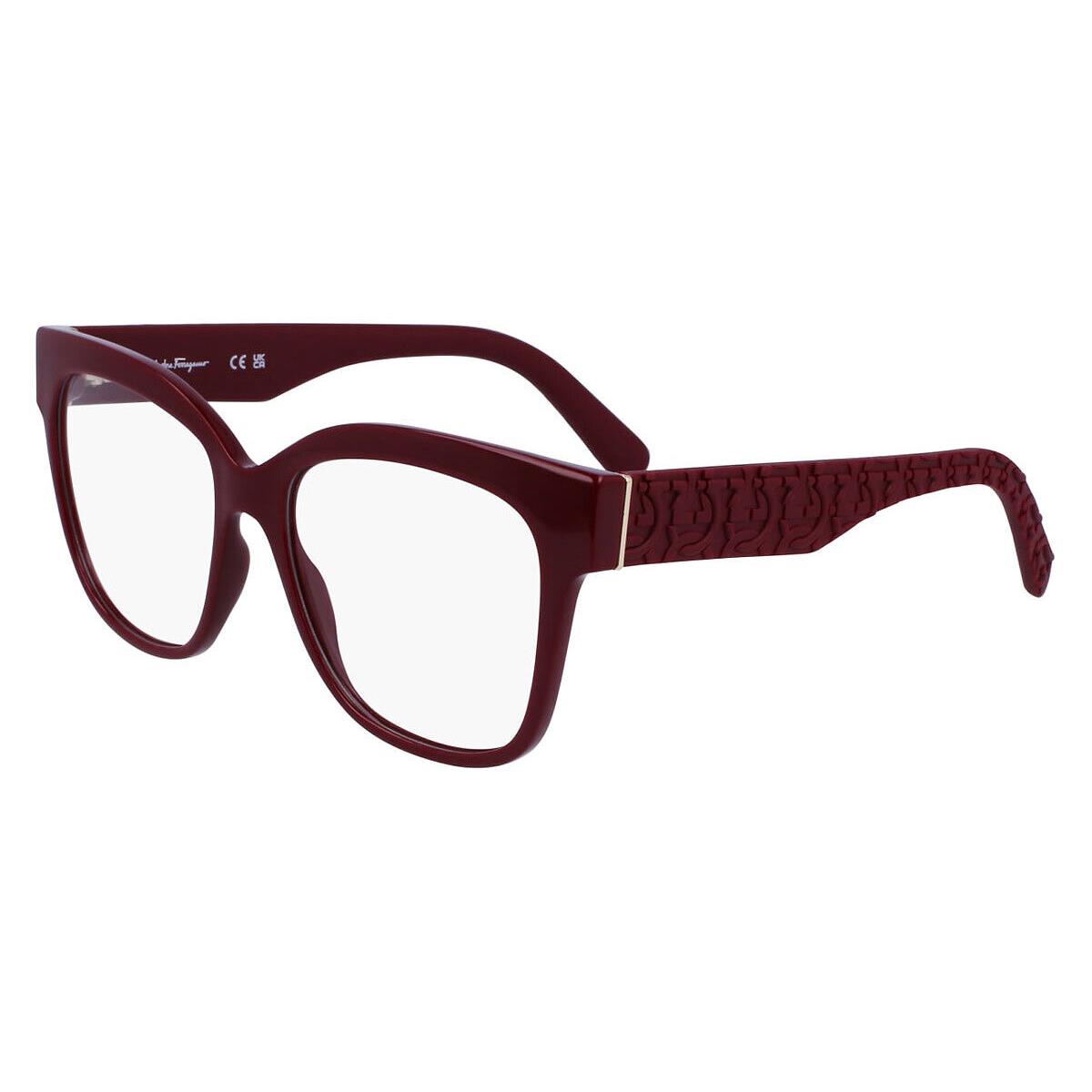 Salvatore Ferragamo SF2956E Eyeglasses Burgundy 54mm