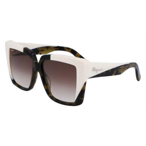 Salvatore Ferragamo SF1060S Sunglasses Women Butterfly 55mm