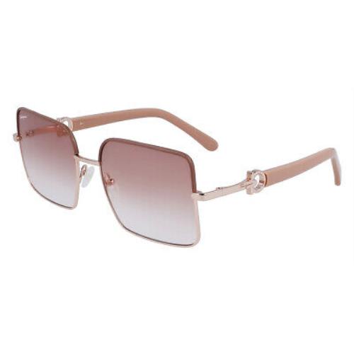 Salvatore Ferragamo SF302SL Sunglasses Rose Gold/nude 60mm