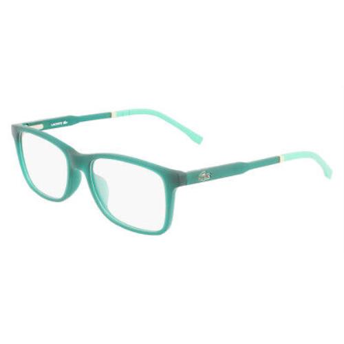 Lacoste L3647 Eyeglasses Kids Matte Green Lumi Rectangle 50mm