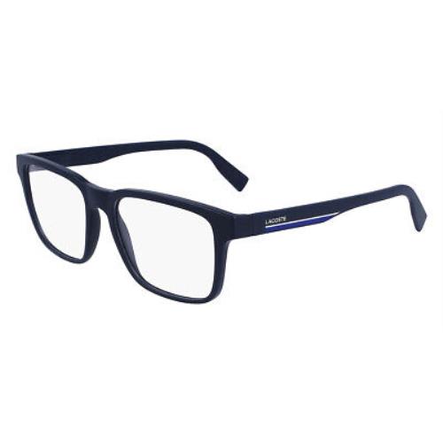 Lacoste L2926 Eyeglasses Men Matte Blue Square 55mm
