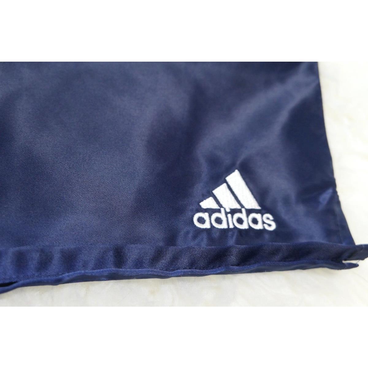 Vintage Y2K Adidas Shorts Men`s Small Shiny Satin Navy Blue Soccer Genoa II