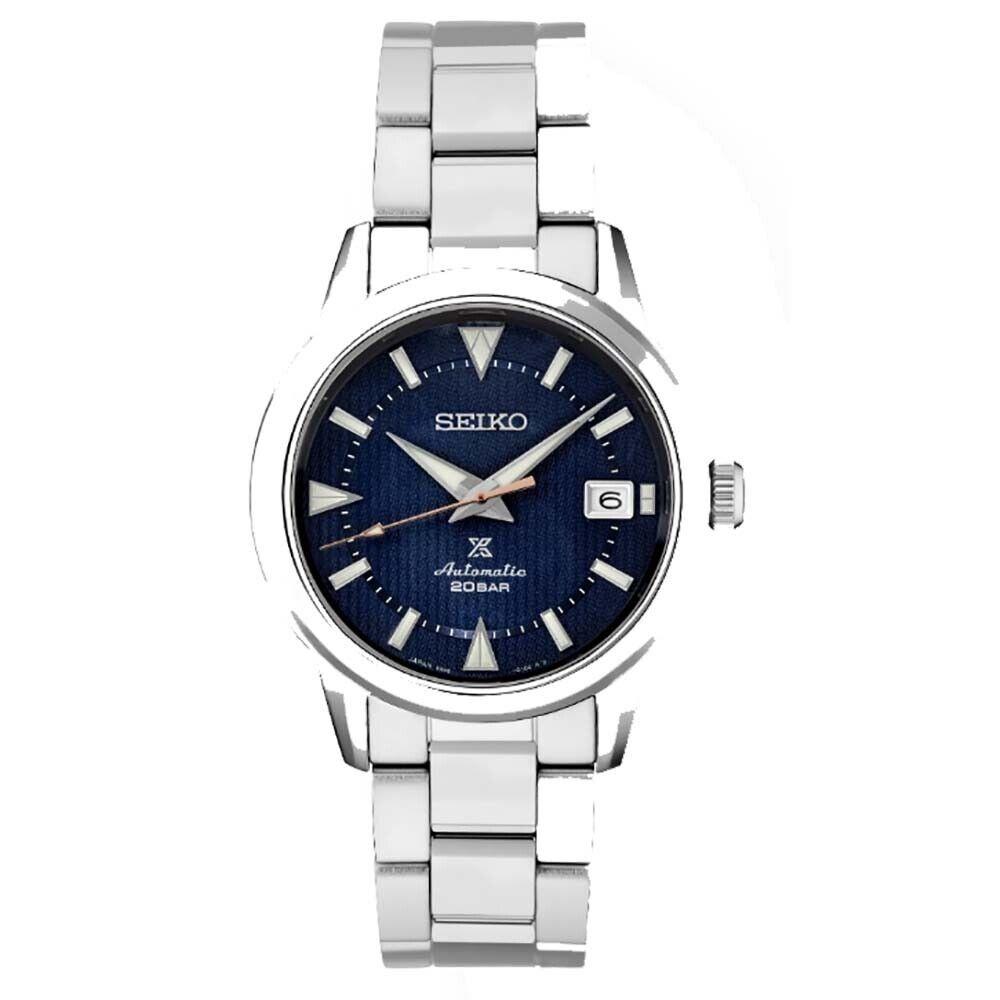 Seiko Prospex SPB249 Blue Patterned Dial Steel Bracelet Automatic Men`s Watch