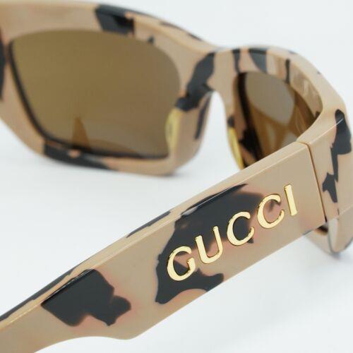 Gucci sunglasses  - Frame: black-big-spotted-havana, Lens: , Code: 3