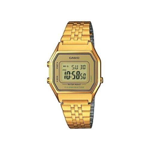 Casio LA680WGA-9 Vintage Retro Digital Gold Watch