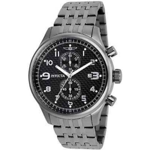 Invicta II Collection Dual Time Black Dial Watch 0368