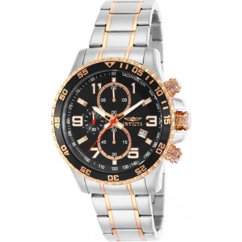 Invicta 14877 Specialty 45MM Men`s Chronograph Rose Silver Stainless Steel Watch