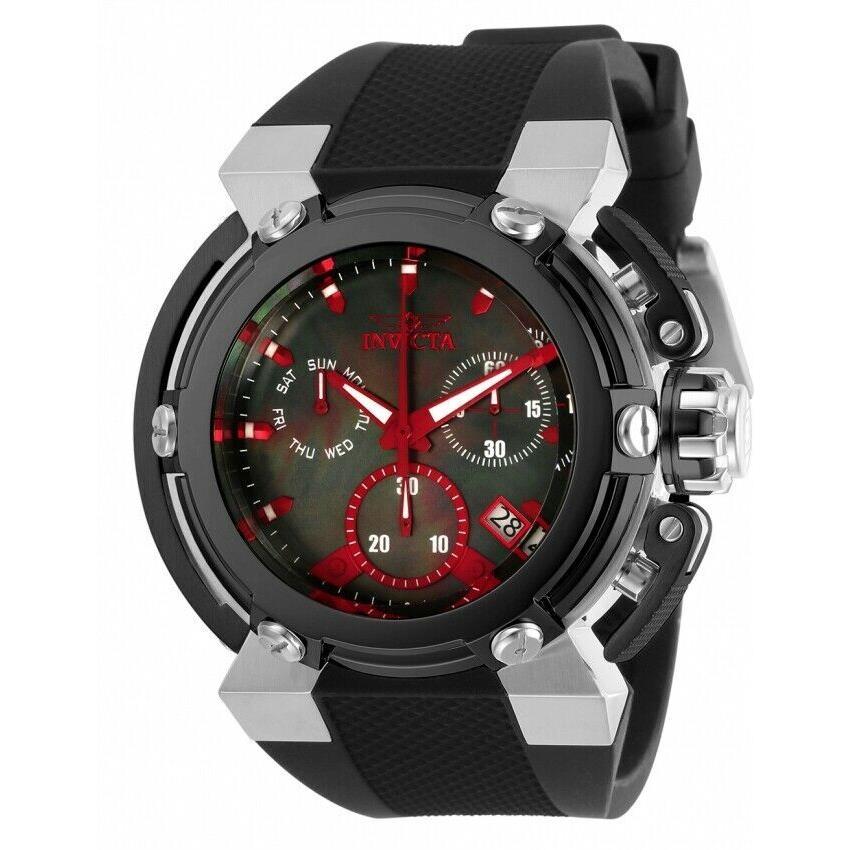 Invicta Men`s 31685 Coalition Forces Quartz 3 Hand Black Red Dial Watch