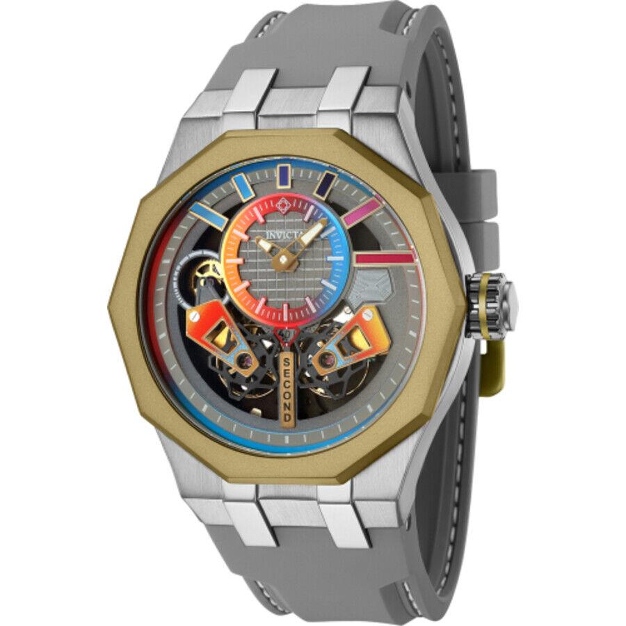 Invicta Specialty Automatic Grey Skeleton Dial Men`s Watch 43202