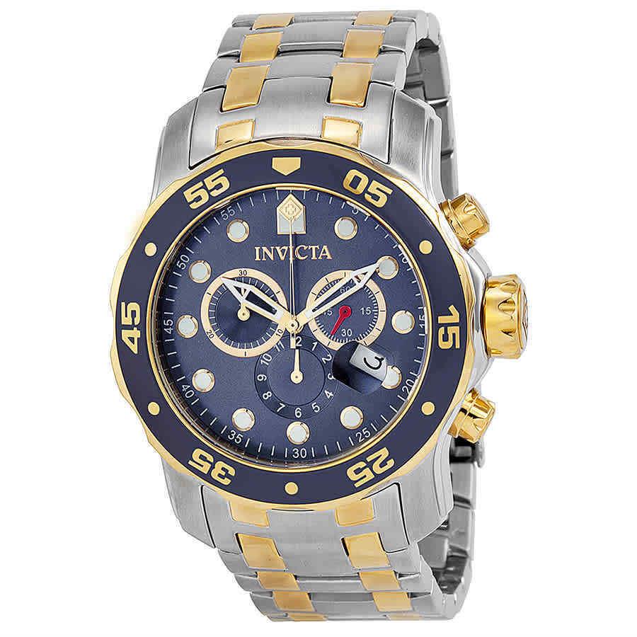 Invicta Pro Diver Chronograph Blue Dial Men`s Watch 0077