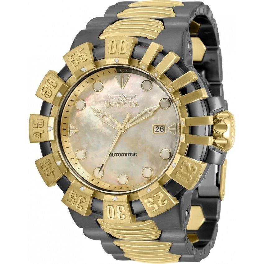 Invicta Automatic 24 Jewel Mother-of-pearl Dial Excursion 52mm Watch