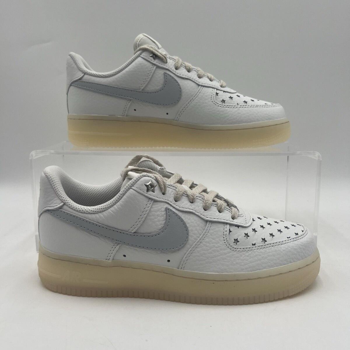 Womens Size 7 Nike Air Force 1 Starry Night White Casual Shoes FD0793 100 - White